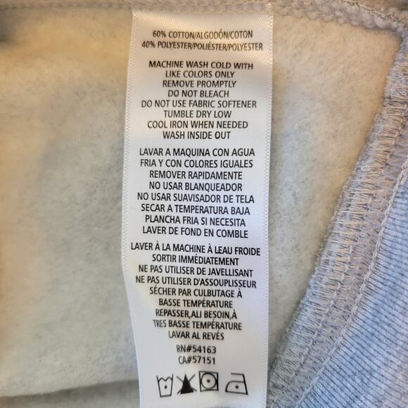 Calvin Klein Hoodie Women's XL Gray Silver Black Logo Athleisure Athletic Active - Picture 8 of 8